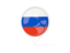 Russia. White pointer with flag. Download icon.