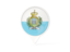 San Marino. White pointer with flag. Download icon.