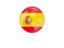 Spain. White pointer with flag. Download icon.