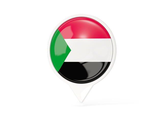 White pointer with flag. Download flag icon of Sudan at PNG format