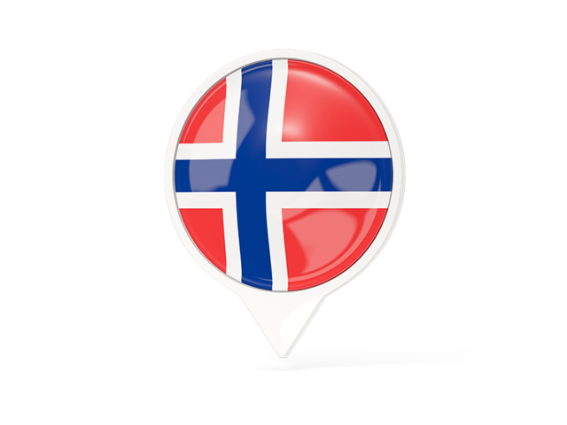 White pointer with flag. Download flag icon of Svalbard and Jan Mayen at PNG format