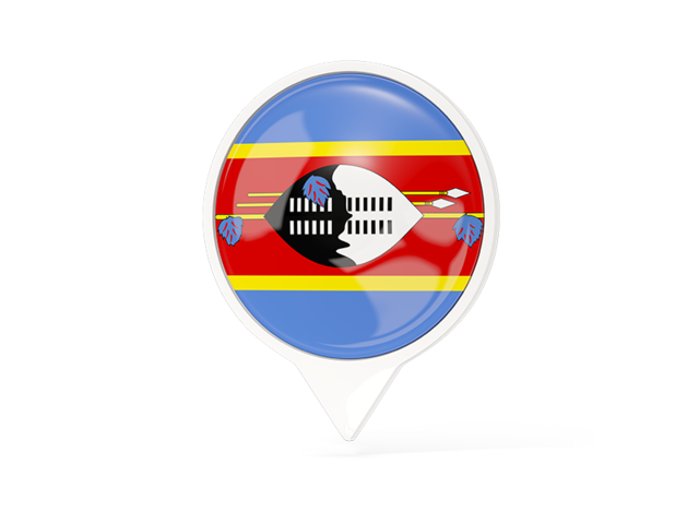 White pointer with flag. Download flag icon of Swaziland at PNG format
