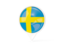 Sweden. White pointer with flag. Download icon.