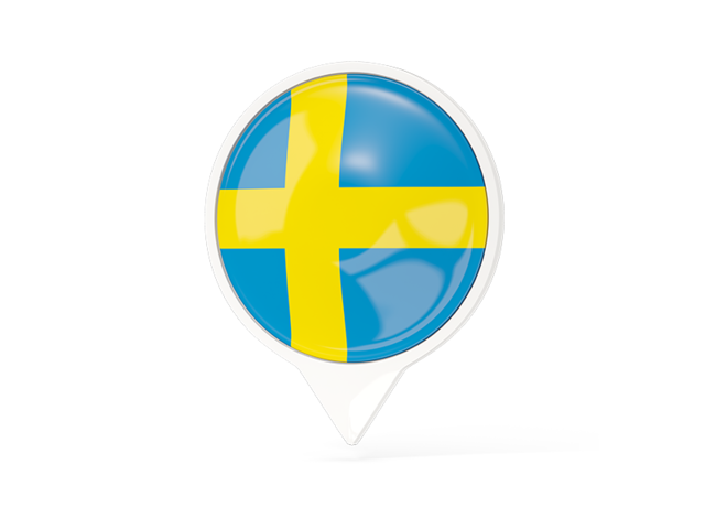 White pointer with flag. Download flag icon of Sweden at PNG format