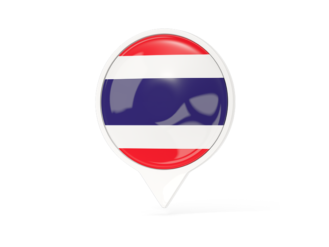 White pointer with flag. Download flag icon of Thailand at PNG format