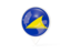 Tokelau. White pointer with flag. Download icon.