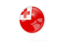 Tonga. White pointer with flag. Download icon.