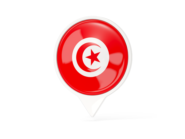 White pointer with flag. Download flag icon of Tunisia at PNG format