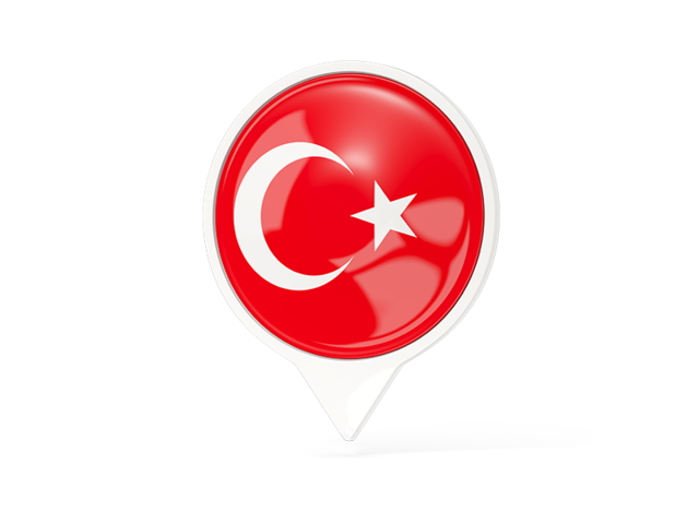 White pointer with flag. Download flag icon of Turkey at PNG format