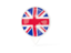 United Kingdom. White pointer with flag. Download icon.