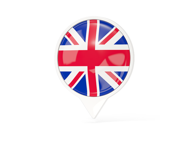 White pointer with flag. Download flag icon of United Kingdom at PNG format