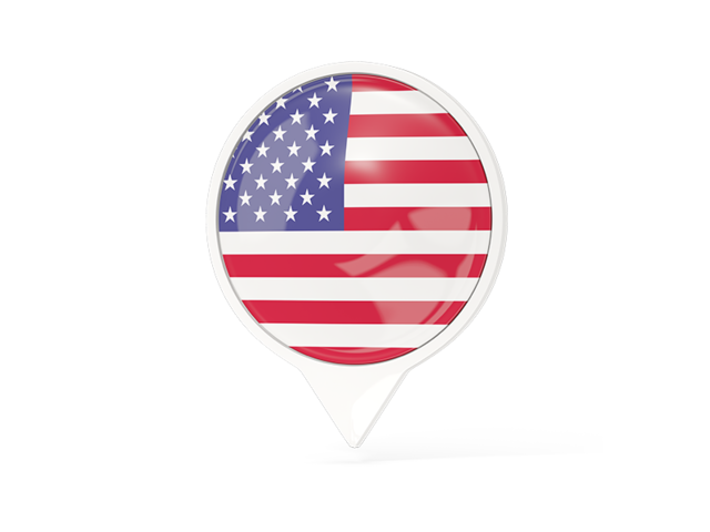 White pointer with flag. Download flag icon of United States of America at PNG format