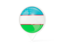 Uzbekistan. White pointer with flag. Download icon.