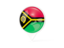 Vanuatu. White pointer with flag. Download icon.