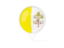 Vatican City. White pointer with flag. Download icon.