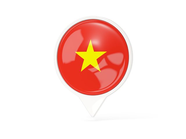 White pointer with flag. Download flag icon of Vietnam at PNG format