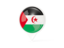 Western Sahara. White pointer with flag. Download icon.