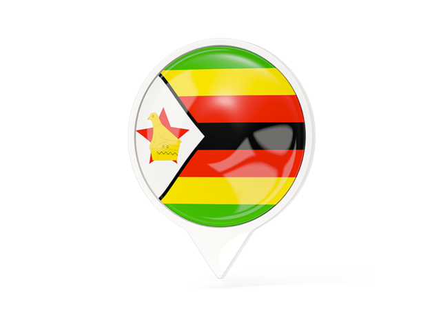 White pointer with flag. Download flag icon of Zimbabwe at PNG format