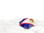 American Samoa. White umbrellas with flag. Download icon.