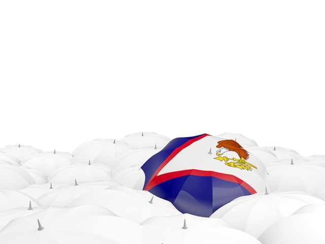 White umbrellas with flag. Download flag icon of American Samoa at PNG format