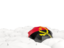 Angola. White umbrellas with flag. Download icon.