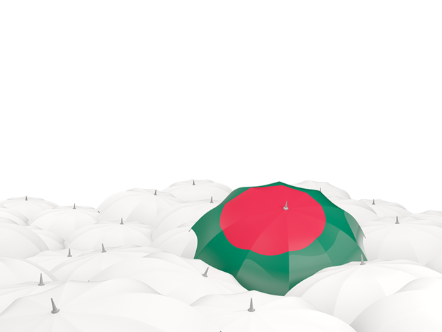 White umbrellas with flag. Download flag icon of Bangladesh at PNG format