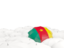 Cameroon. White umbrellas with flag. Download icon.