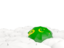 Cocos Islands. White umbrellas with flag. Download icon.