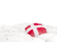 Denmark. White umbrellas with flag. Download icon.