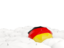 Germany. White umbrellas with flag. Download icon.