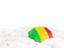 Mali. White umbrellas with flag. Download icon.