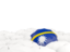 Nauru. White umbrellas with flag. Download icon.