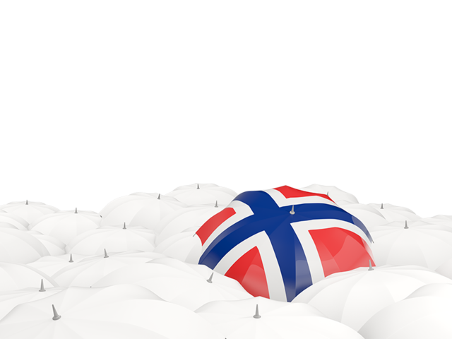 White umbrellas with flag. Download flag icon of Norway at PNG format