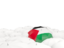 Palestinian territories. White umbrellas with flag. Download icon.