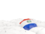 Paraguay. White umbrellas with flag. Download icon.