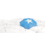 Somalia. White umbrellas with flag. Download icon.