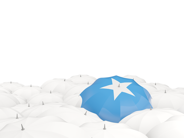 White umbrellas with flag. Download flag icon of Somalia at PNG format