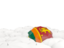 Sri Lanka. White umbrellas with flag. Download icon.