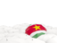 Suriname. White umbrellas with flag. Download icon.