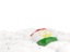 Таджикистан. Белые зонтики с флагом. Скачать иконку.