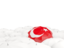 Turkey. White umbrellas with flag. Download icon.