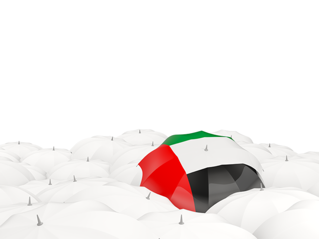 White umbrellas with flag. Download flag icon of United Arab Emirates at PNG format