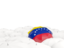 Венесуэла. Белые зонтики с флагом. Скачать иконку.